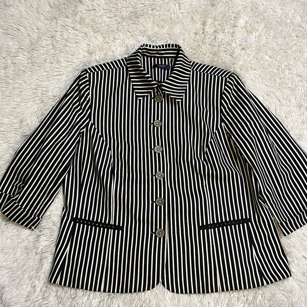 CHAPS black and white jacket/blazer 1X